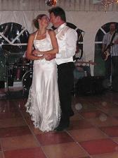 a happy wedding couple we've taught!